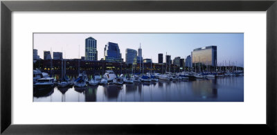 Boats Docked At A Harbor, Puerto Madero, Buenos Aires, Argentina by Panoramic Images Pricing Limited Edition Print image
