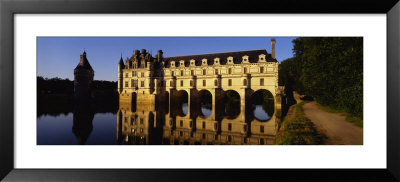 Water In Front Of The Building, Loire Valley, Chenonceaux, France by Panoramic Images Pricing Limited Edition Print image