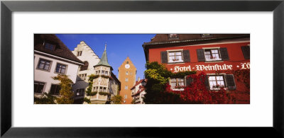 Low Angle View Of Buildings In A Town, Lake Constance, Meersburg, Baden-Wurttemberg, Germany by Panoramic Images Pricing Limited Edition Print image