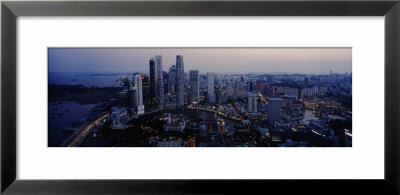 High Angle View Of Buildings In A City, Singapore River, Singapore by Panoramic Images Pricing Limited Edition Print image
