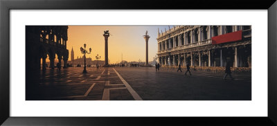 People Walking Across A Street, Piazetta With Palazzo Ducale And Libreria Vecchia, Venice, Italy by Panoramic Images Pricing Limited Edition Print image