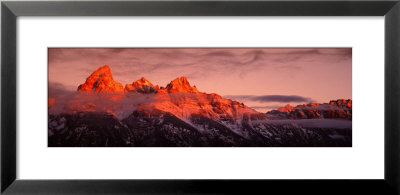 Sunrise, Teton Range, Grand Teton National Park, Wyoming, Usa by Panoramic Images Pricing Limited Edition Print image