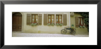 Street With Bicycle, Rothenburg, Bavaria, Germany by Panoramic Images Pricing Limited Edition Print image
