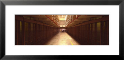 Cell Block In A Prison, Alcatraz Island, San Francisco, California, Usa by Panoramic Images Pricing Limited Edition Print image