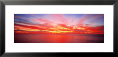 Sunset Pacific Ocean, California, Usa by Panoramic Images Pricing Limited Edition Print image