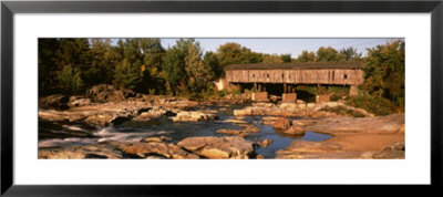Covered Bridge Over The Ausable River, Essex County, New York State, Usa by Panoramic Images Pricing Limited Edition Print image