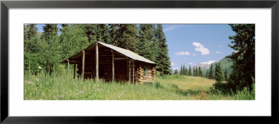 Log Cabin In A Field, Kenai Peninsula, Alaska, Usa by Panoramic Images Pricing Limited Edition Print image