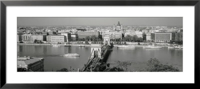 Chain Bridge Over The Danube River, Budapest, Hungary by Panoramic Images Pricing Limited Edition Print image