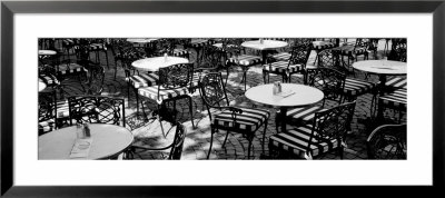 Street Cafe, Frankfurt, Germany by Panoramic Images Pricing Limited Edition Print image