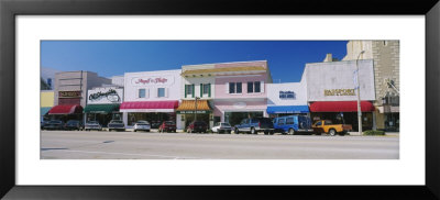 Cars Parked In Front Of Stores, Beach Street, Daytona Beach, Florida, Usa by Panoramic Images Pricing Limited Edition Print image