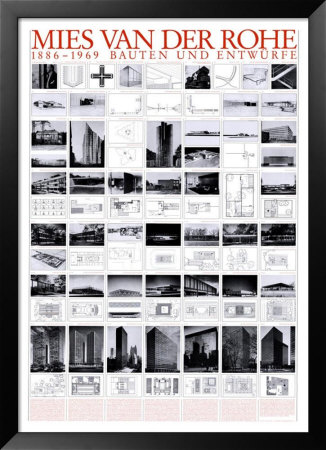 Bauten Und Entwurfe by Mies Van Der Rohe Pricing Limited Edition Print image