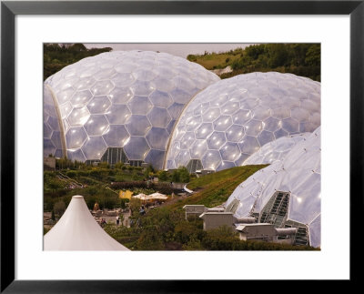 The Three Biomes Of The Eden Project, St. Austell, Cornwall, England by Glenn Beanland Pricing Limited Edition Print image