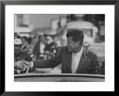 Senator John F. Kennedy During Campaigning by Paul Schutzer Pricing Limited Edition Print image
