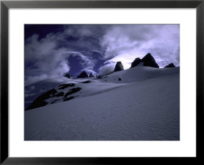 Snowy Mountains With Clouds, Chile by Michael Brown Pricing Limited Edition Print image