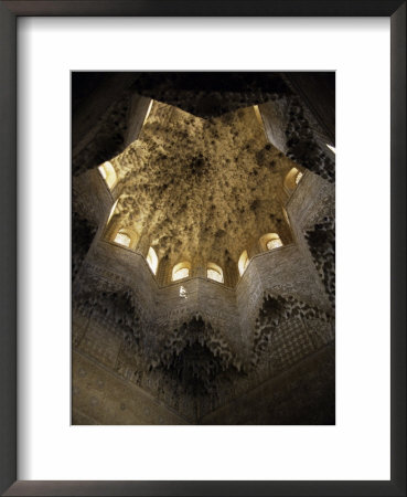 Moorish Ceiling, Alhambra Palace, Unesco World Heritage Site, Granada, Andalucia, Spain by Christopher Rennie Pricing Limited Edition Print image