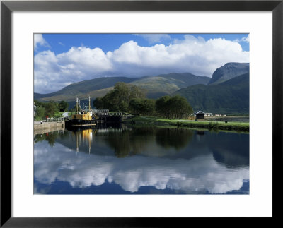 View Across The Caledonian Canal To Ben Nevis And Fort William, Corpach, Highland Region, Scotland by Lee Frost Pricing Limited Edition Print image