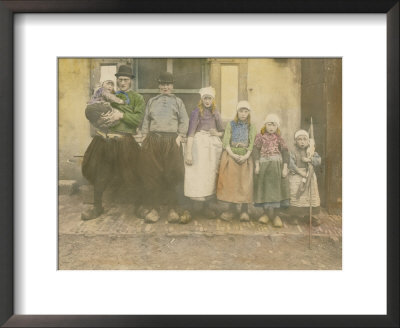 Early 20Th-Century Portrait Of A Dutch Fisherman And His Family by George King Pricing Limited Edition Print image