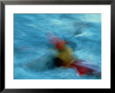 Time-Exposed View Of A Kayaker by Chris Johns Pricing Limited Edition Print image