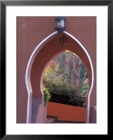 Arched Door And Garden, Morocco by John & Lisa Merrill Pricing Limited Edition Print image