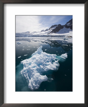 Iceberg In Fugle Fjord, Spitsbergen Island, Arctic, Norway, Scandinavia, Europe by James Hager Pricing Limited Edition Print image