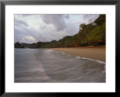 The Surf Upon The Beach In Manuel Antonio National Park In Costa Rica by Skip Brown Pricing Limited Edition Print image