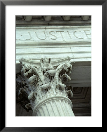 Detail Of The U.S. Supreme Court Building, Washington, D.C. by Kenneth Garrett Pricing Limited Edition Print image
