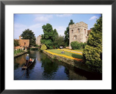 Punting On The River Stour, Canterbury, Kent, England, United Kingdom by Rob Cousins Pricing Limited Edition Print image