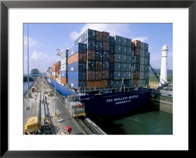 Gatun Locks, Panama Canal, Panama, Central America by Bruno Morandi Pricing Limited Edition Print image