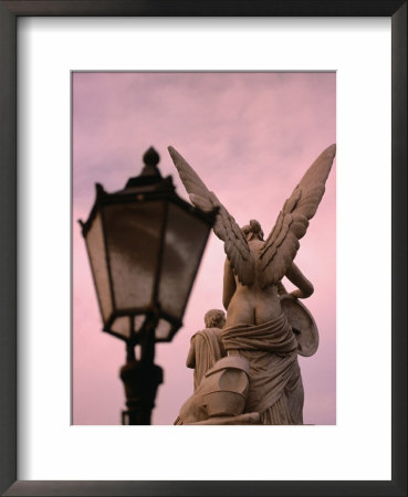 Angel Statue On Schlossbrucke Bridge, Berlin, Greater Berlin, Germany by Thomas Winz Pricing Limited Edition Print image
