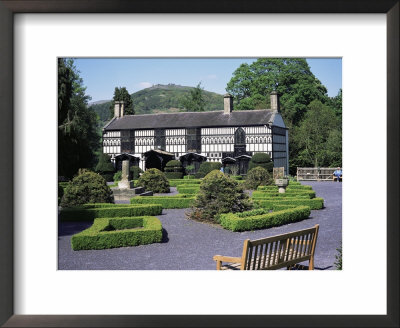 Plas Newydd, Home Of The Ladies Of Llangollen, With Castell Dinas Bran Behind, Denbighshire by David Hunter Pricing Limited Edition Print image
