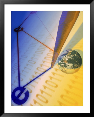 Connecting The Dots Of Dotcom With Binary Code by Carol & Mike Werner Pricing Limited Edition Print image