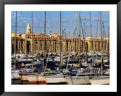 Sail Boats On Vieux Port (Old Harbour), Marseille, France by Jean-Bernard Carillet Pricing Limited Edition Print image