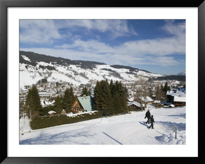 Ski Resort View From Calvaire Hill, Megeve, French Alps, Haute Savoie, France by Walter Bibikow Pricing Limited Edition Print image