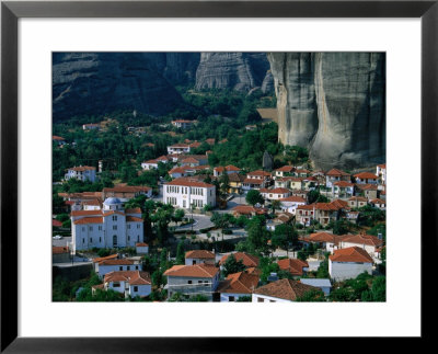 Village At Base Of Cliffs, Kastraki, Greece by Mark Daffey Pricing Limited Edition Print image