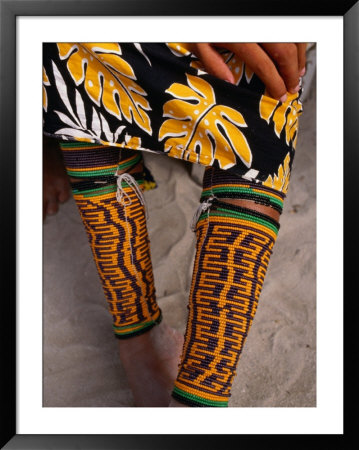 Beaded Ankle And Leg Decoration From San Blas Islands, Panama by Wayne Walton Pricing Limited Edition Print image