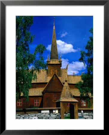Thirteenth Century Stave Church In The Gudbrandsdalen River Valley, Lom, Vest-Agder, Norway by Anders Blomqvist Pricing Limited Edition Print image