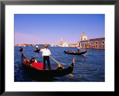 Gondolas In Grand Canal Near St. Mark's, Venice, Veneto, Italy by Roberto Gerometta Pricing Limited Edition Print image
