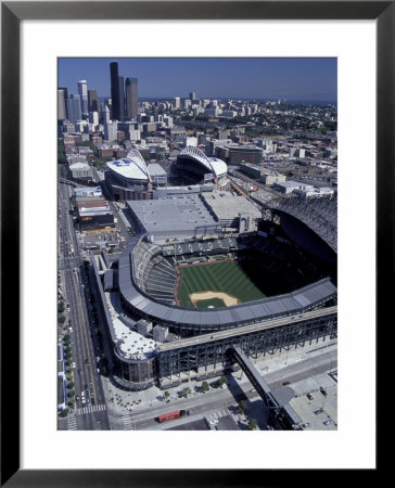 Safeco And Qwest Fields, Seattle, Washington, Usa by William Sutton Pricing Limited Edition Print image