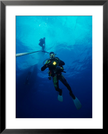 Divers In Chuuk (Formerly Truk) Lagoon by Heather Perry Pricing Limited Edition Print image