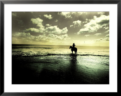Horseback Riding In The Tide by Jan Lakey Pricing Limited Edition Print image