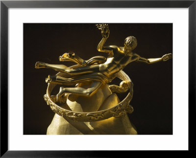 Prometheus Statue, Rockefeller Center, Manhattan, New York City, New York, Usa by Amanda Hall Pricing Limited Edition Print image