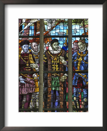 Stained Glass Windows, Oude Kirk (Old Church), Delft, Holland (The Netherlands) by Gary Cook Pricing Limited Edition Print image