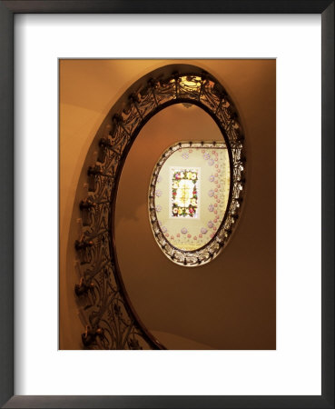 Staircase In Casa Modernista, Art Nouveau House, Novelda, Valencia Region, Spain by John Miller Pricing Limited Edition Print image