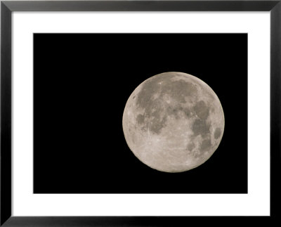 A Dark Blue Sky With The Small Silver Moon Illuminated by Brian Kenney Pricing Limited Edition Print image