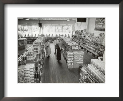 Shoppers At Large A&P Grocery Store by Alfred Eisenstaedt Pricing Limited Edition Print image