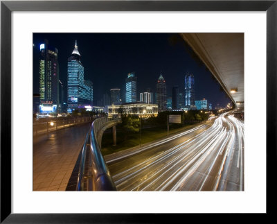 View Of High Rise Office Towers In City Center, Shanghai, China by Paul Souders Pricing Limited Edition Print image