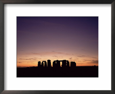 Stonehenge At Sunset, Unesco World Heritage Site, Wiltshire, England, United Kingdom by Roy Rainford Pricing Limited Edition Print image
