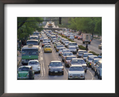 Traffic Congestion, Mexico City, Mexico, Central America by Charles Bowman Pricing Limited Edition Print image
