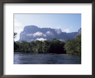 Rio Carrao And Auyun Tepuy, Canaima National Park, Unesco World Heritage Site, Venezuela by Charles Bowman Pricing Limited Edition Print image