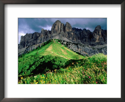 Sella Massif, Passo Gardena, Dolomites, Dolomiti Di Sesto Natural Park, Trentino-Alto-Adige, Italy by John Elk Iii Pricing Limited Edition Print image